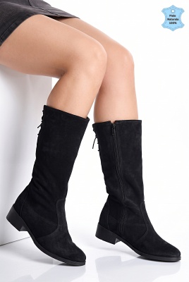 Cizme Dama Piele Naturala Ezra 3 Negre