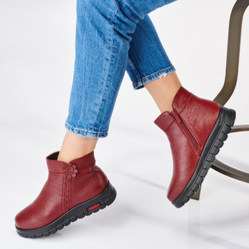 Ghete Dama Imblanite Maroc 20 Bordo- Need 4 Shoes