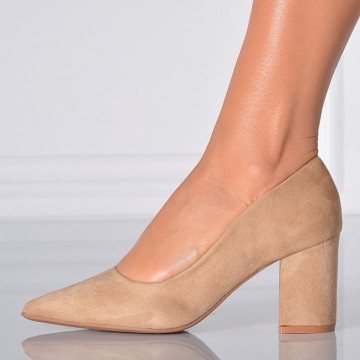 Pantofi Cu Toc Dama Drucila Bej- Need 4 Shoes