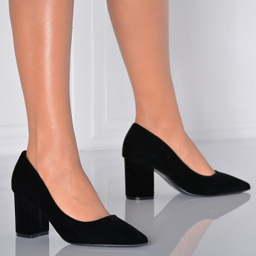 Pantofi Cu Toc Dama Drucila Negri - Need 4 Shoes