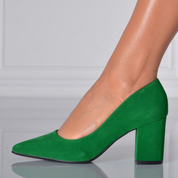Pantofi Cu Toc Dama Drucila Verzi- Need 4 Shoes
