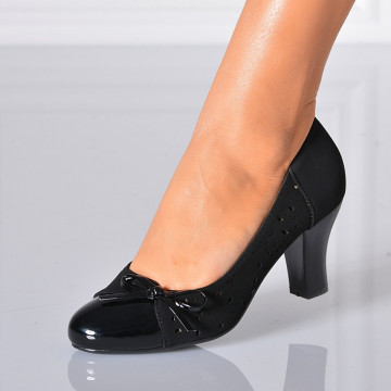 Pantofi Cu Toc Dama Roxett 2 Negri- Need 4 Shoes