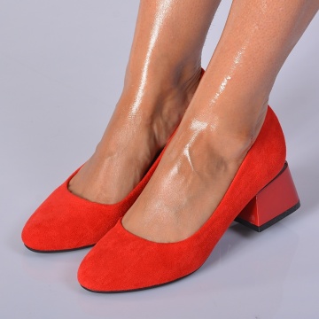 Pantofi Cu Toc Dama Senna Rosii- Need 4 Shoes