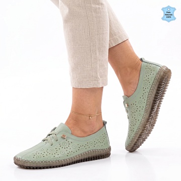 Pantofi Dama Piele Naturala Dolores Verzi