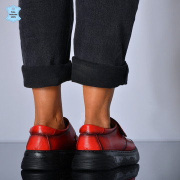 Pantofi Dama Piele Naturala Suzana 2 Rosii- Need 4 Shoes