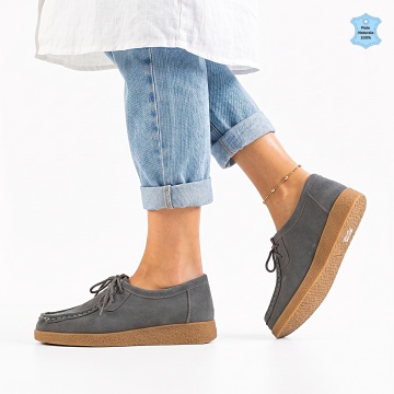 Pantofi Dama Piele Naturala Zora 6 Gri