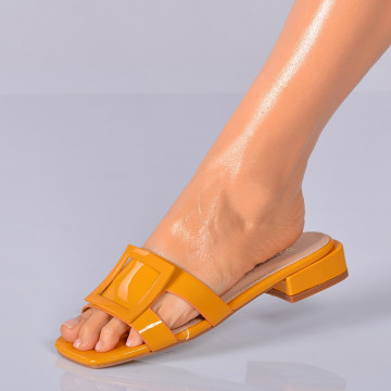 Papuci Cu Toc Abby Galbeni- Need 4 Shoes