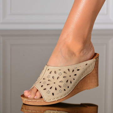 Papuci Dama Ami Bej - Need 4 Shoes