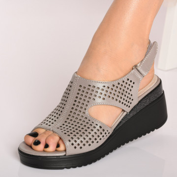 Sandale Cu Platforma Clara Silver - Need 4 Shoes