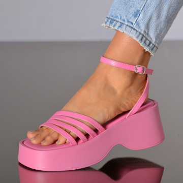 Sandale Cu Platforma Dianira Fuchsia- Need 4 Shoes