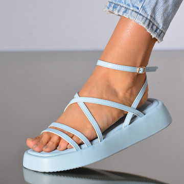 Sandale Cu Platforma Ildiko Albastre- Need 4 Shoes
