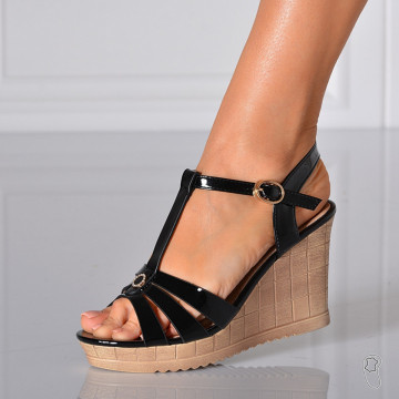 Sandale Cu Platforma Kira 6 Negre - Need 4 Shoes