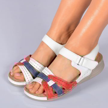 Sandale Dama Zania Albe- Need 4 Shoes