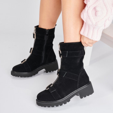 Ghete Dama Imblanite Selena 2 Negre - Need 4 Shoes