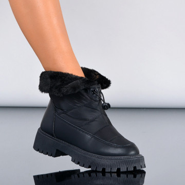 Ghete Dama Imblanite Tobias Negre - Need 4 Shoes