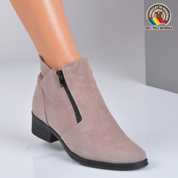 Ghete Dama Piele Naturala Bety 2 Cafe- Need 4 Shoes