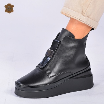 Ghete Dama Piele Naturala Lopez Negre