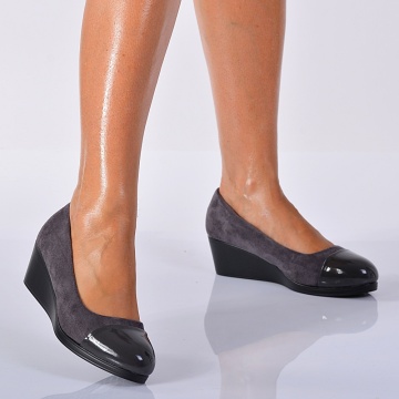 Pantofi Cu Platforma Kimora Gri - Need 4 Shoes