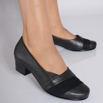 Pantofi Cu Toc Dama Abigail Gri- Need 4 Shoes