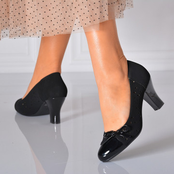 Pantofi Cu Toc Dama Roxett 2 Negri- Need 4 Shoes