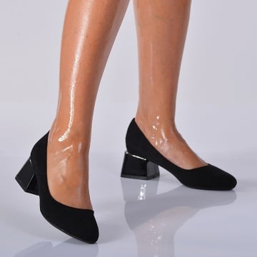 Pantofi Cu Toc Dama Senna Negri- Need 4 Shoes