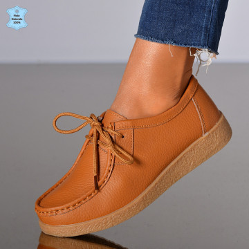 Pantofi Dama Piele Naturala Zora 3 Camel- Need 4 Shoes