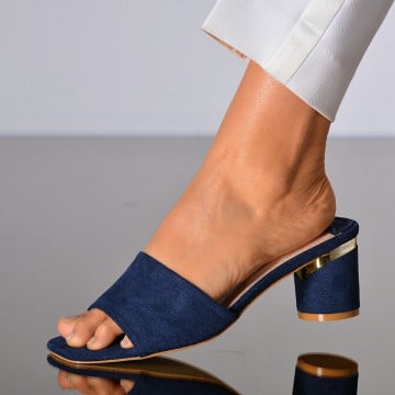 Papuci Cu Toc Penelopa Navy- Need 4 Shoes