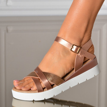 Sandale Cu Platforma Benita Roze- Need 4 Shoes
