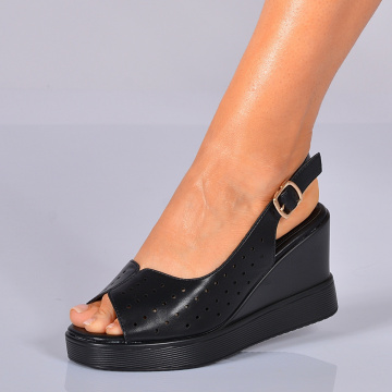 Sandale Cu Platforma Harly Negre