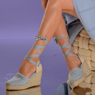 Sandale cu platforma Sasha Albastre- Need 4 Shoes