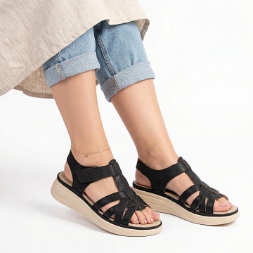 Sandale Dama Reno Negre