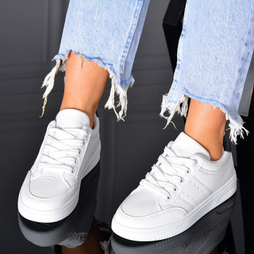 Adidasi Dama Inna Alb/Negru- Need 4 Shoes
