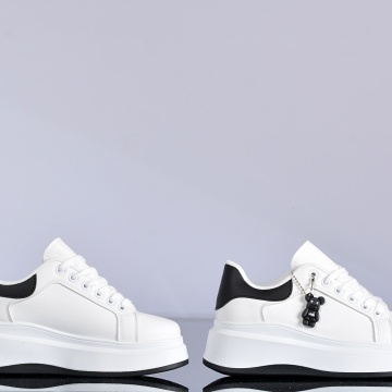 Adidasi Dama Kiraz Alb/Negru- Need 4 Shoes