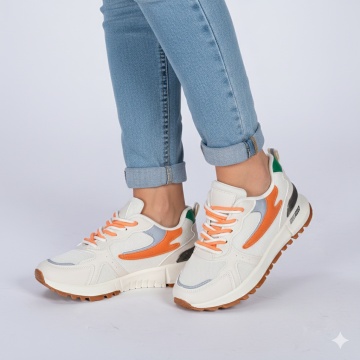 Adidasi dama Morena Bej/Orange