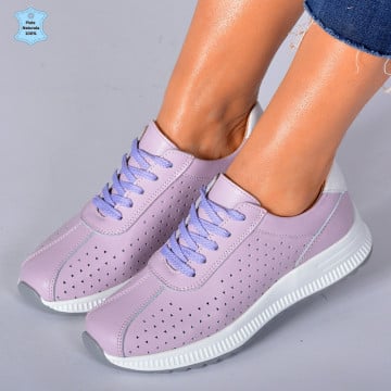 Adidasi Dama Piele Naturala Pamy Lila- Need 4 Shoes