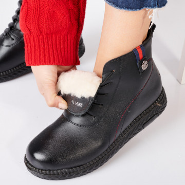 Ghete Dama Imblanite Carlota Negre - Need 4 Shoes