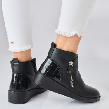 Ghete Dama Imblanite Davis Negre- Need 4 Shoes