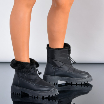 Ghete Dama Imblanite Tobias Negre - Need 4 Shoes