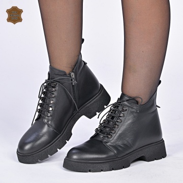 Ghete Dama Piele Naturala Dove 2 Negre