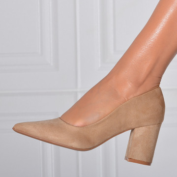 Pantofi Cu Toc Dama Drucila Bej- Need 4 Shoes