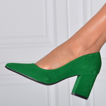Pantofi Cu Toc Dama Drucila Verzi- Need 4 Shoes