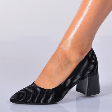Pantofi Cu Toc Dama Stefania 2 Negri- Need 4 Shoes
