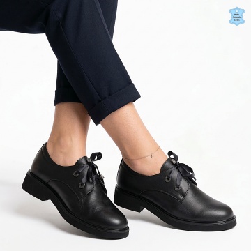 Pantofi Dama Piele Naturala Fancy Negri