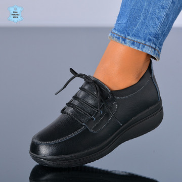 Pantofi Dama Piele Naturala Santa Negri- Need 4 Shoes