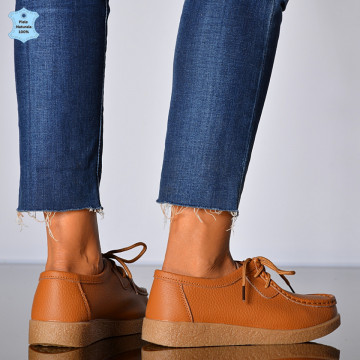 Pantofi Dama Piele Naturala Zora 3 Camel- Need 4 Shoes