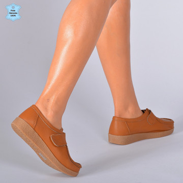 Pantofi Dama Piele Naturala Zora 4 Camel- Need 4 Shoes