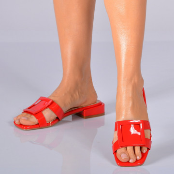 Papuci Cu Toc Abby Rosii- Need 4 Shoes
