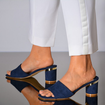 Papuci Cu Toc Penelopa Navy- Need 4 Shoes