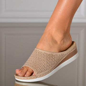 Papuci dama Lima Bej- Need 4 Shoes