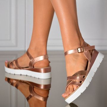 Sandale Cu Platforma Benita Roze- Need 4 Shoes